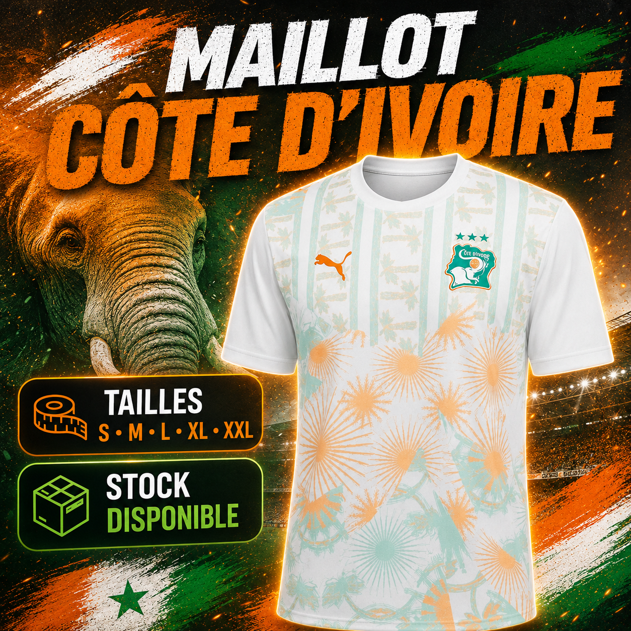 Maillot Supporter Côte d’Ivoire