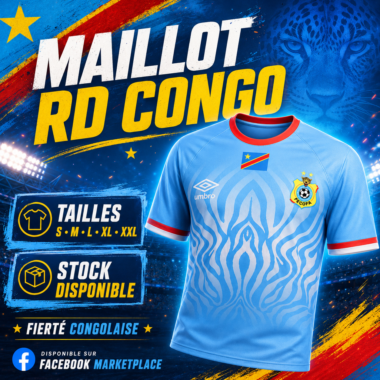 Maillot Supporter Congo